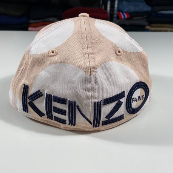 KENZO x New Era SS15 Polka Dot Fitted Hat Peach / White mens size 7 1/4 - Picture 4 of 8